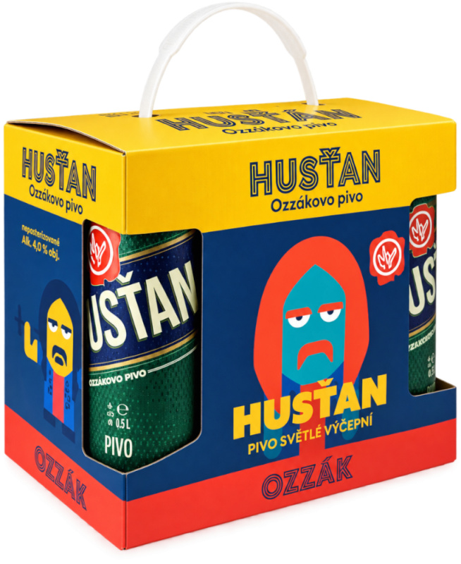 Pivovar Lobkowicz Pivo Lobkowicz Husťan Světlý Ležák 6x0,5l + Dárkové balení