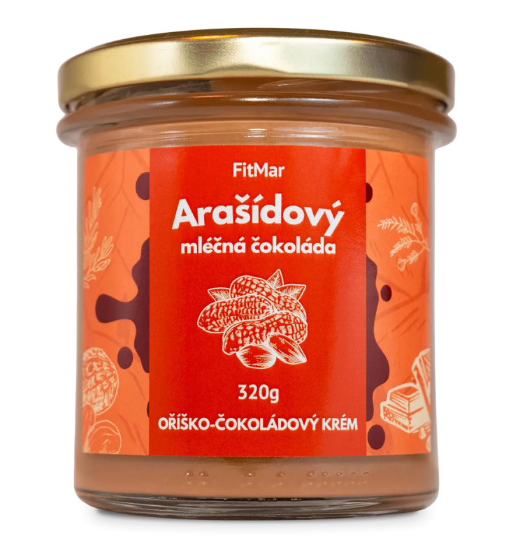 Arašídový krém s mléčnou čokoládou