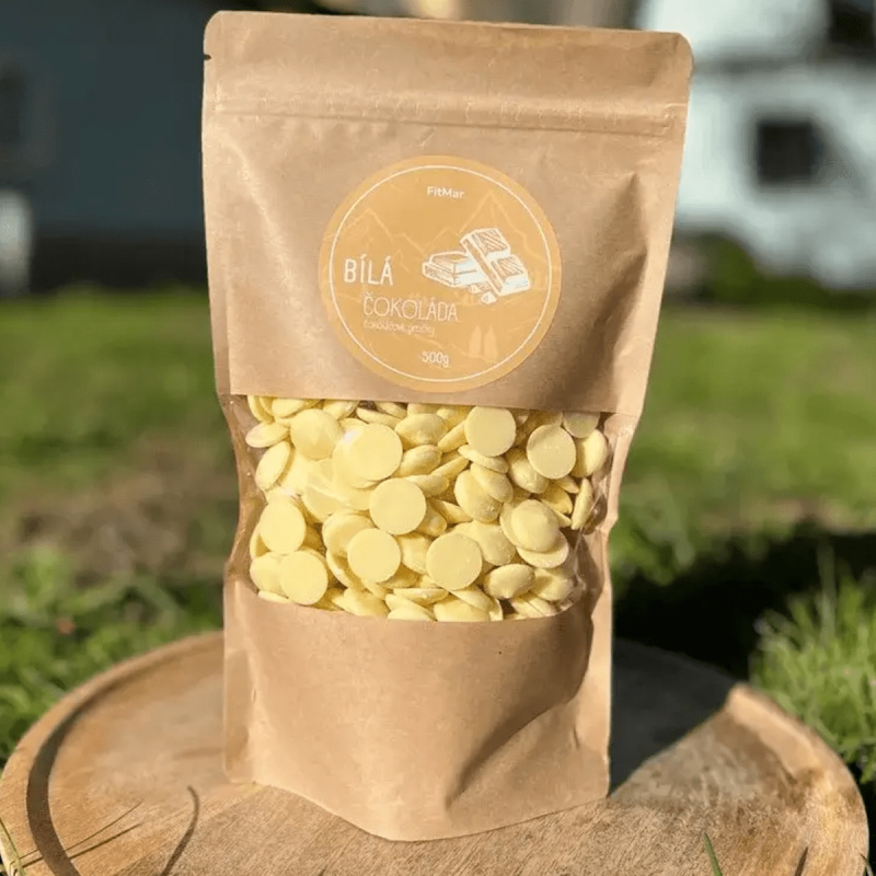 FitMar Čokoládové pecičky - bílá čokoláda