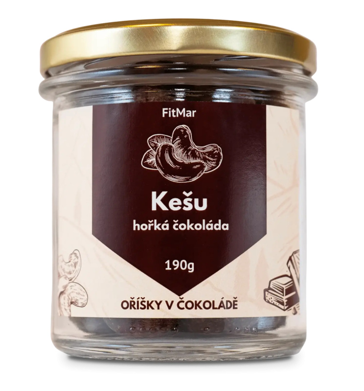 Kešu v hořké čokoládě