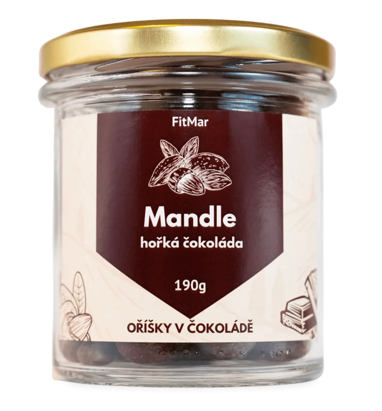 Mandle v hořké čokoládě