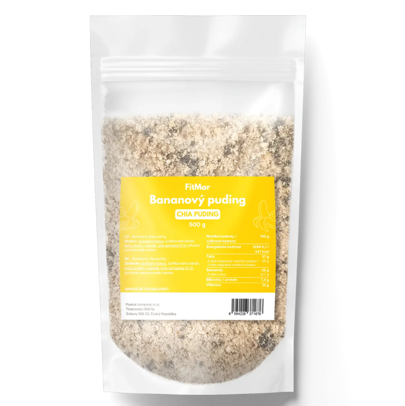 FitMar Banánový chia puding 500 g