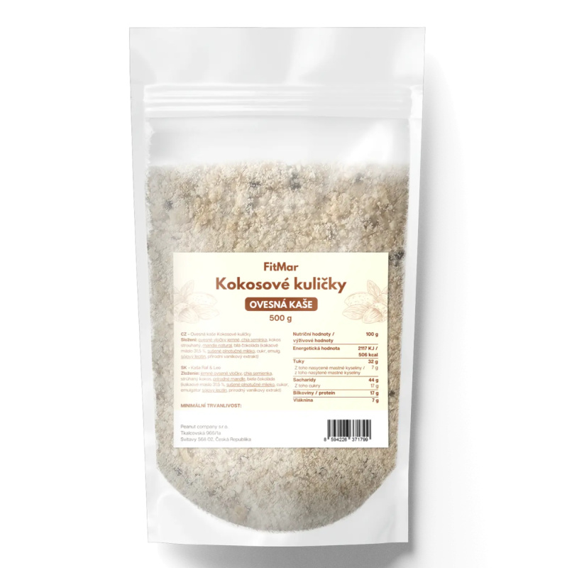 FitMar Ovesná kaše kokosové kuličky 500 g