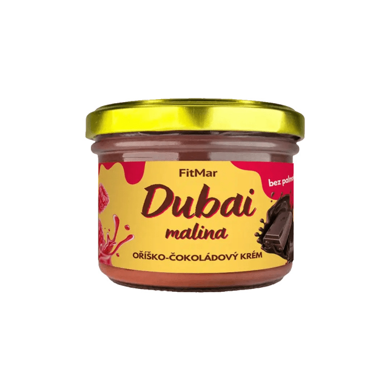 Krém s příchutí dubajské čokolády s malinami 190g