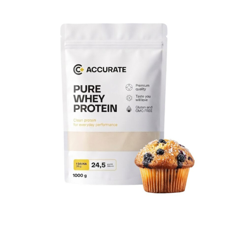 Accurate+ Pure Whey 1000 g blueberry muffin