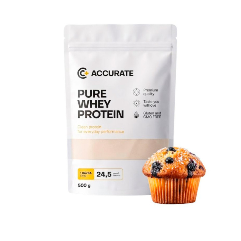 Accurate+ Pure Whey blueberry muffin 500 g