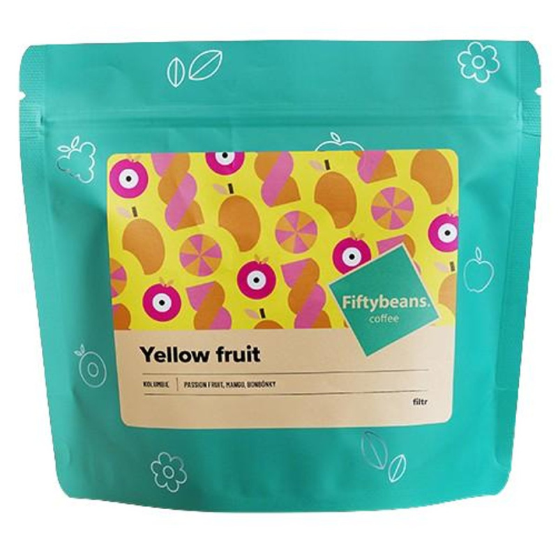 Fiftybeans Kolumbie Yellow Fruit filtr zrnková káva