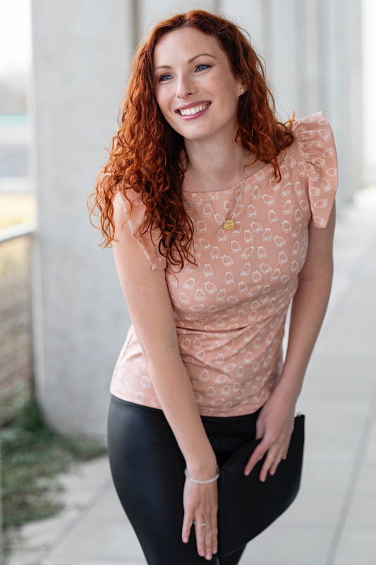 Krásná mamka Kojicí tričko volánky BAVLNA milky way pink - nově ušito! Velikost: M