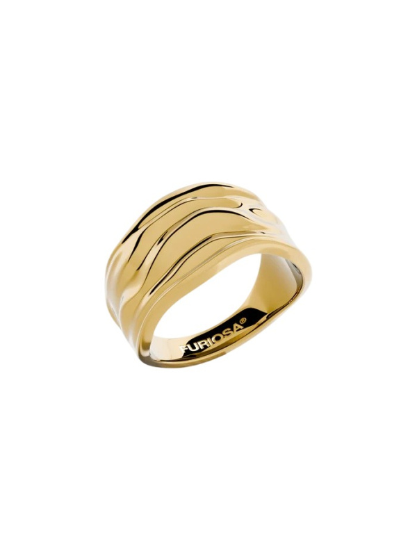 Furiosa Designový pozlacený prsten Muse SR-MUSE-G 51 mm