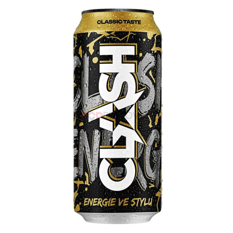 Energetický nápoj Clash Energy Classic - plech, 24x 0,5 l