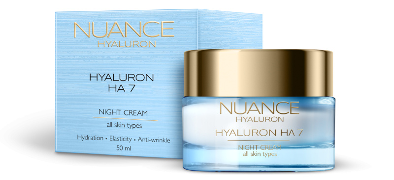 NUANCE Hyaluron HA7 Noční krém pro všechny typy pleti 50 ml