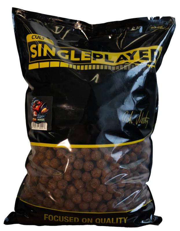 Singleplayer krmné boilie crab & mussel 10 kg - 20 mm
