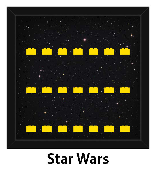Rámeček na LEGO® Minifigurky - Star Wars™ (18 kostek)
