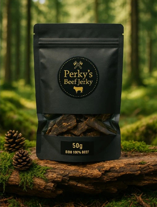 Perky´s jerky sušené hovězí maso bbq 100% beef 50 g