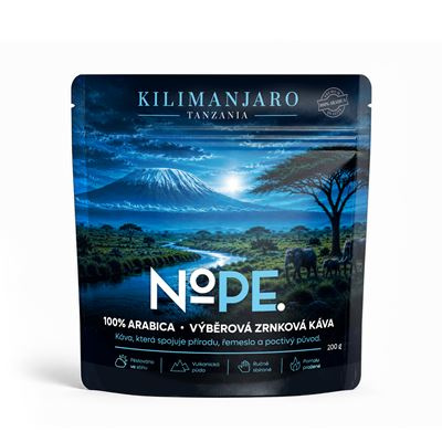 NOPE NOPE. KILIMANJARO Tanzania Káva 200 g zrno