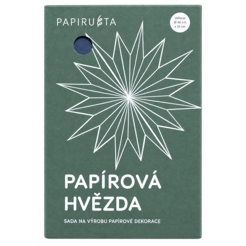 PAPIRUETA DIY papírová hvězda – královská modrá