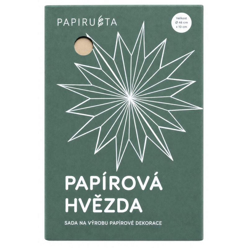 PAPIRUETA DIY papírová hvězda – písková