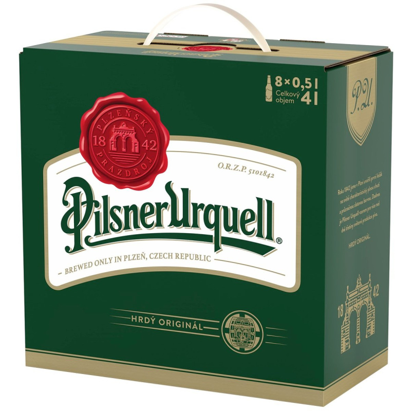 Pilsner Urquell 8×0,5 l sklo