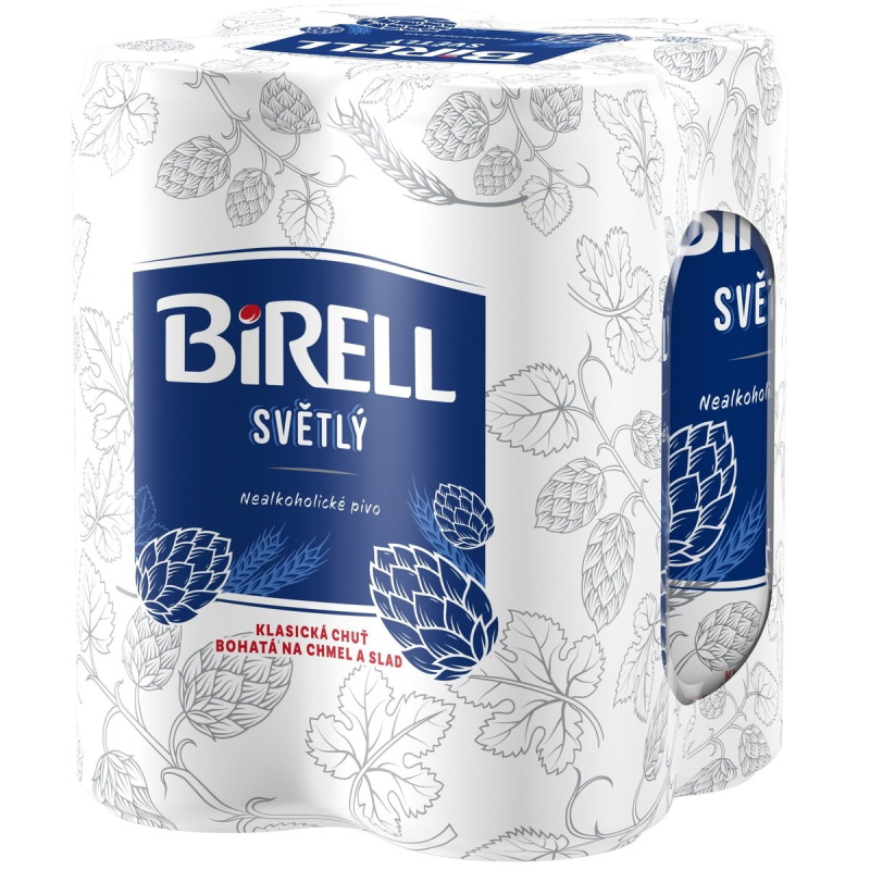 Birell - nealkoholické pivo - 0,33 l, plech