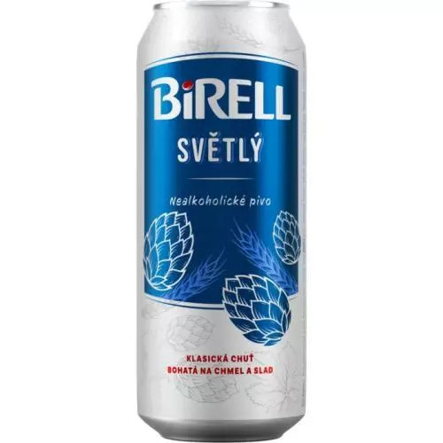 Birell - nealkoholické pivo - 0,5 l, plech