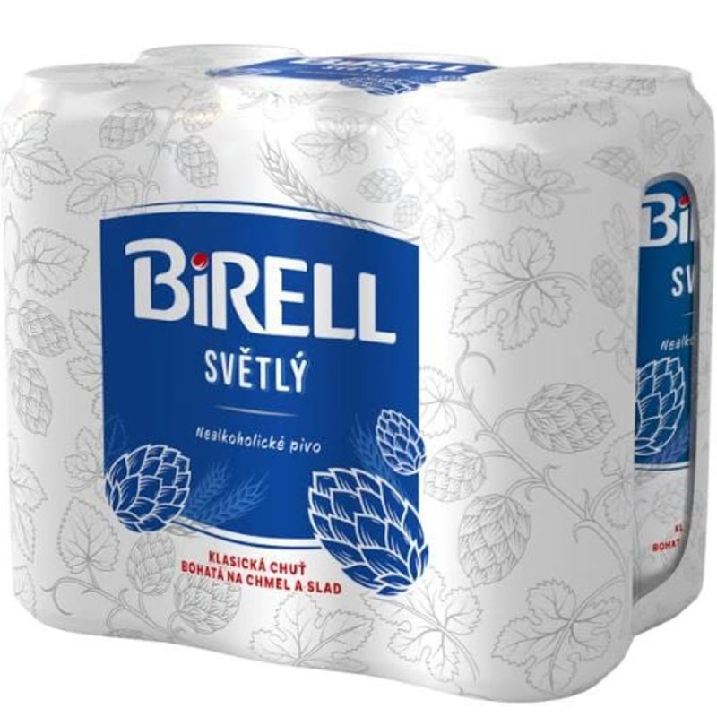 Birell Světlý 6×0,5 l plech