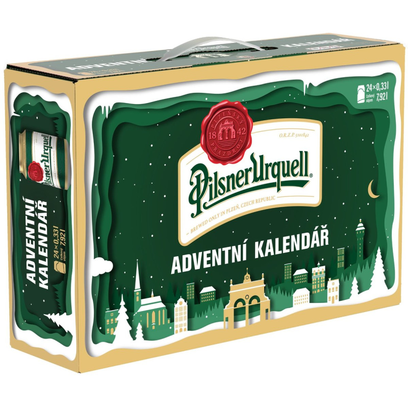 Pilsner Urquell Adventní kalendář 24×0,33 l plech