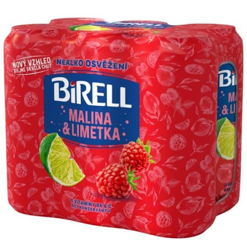 Birell Limetka & malina 6×0,5 l plech