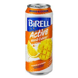 Birell Active - nealkoholické pivo - Mango & Citron, 0,5 l, plech