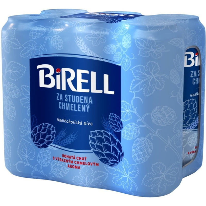 Birell Za studena chmelený 6×0,5 l plech