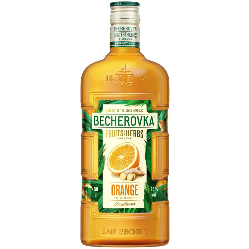 Becherovka Orange and Ginger bylinný likér 20% obj.