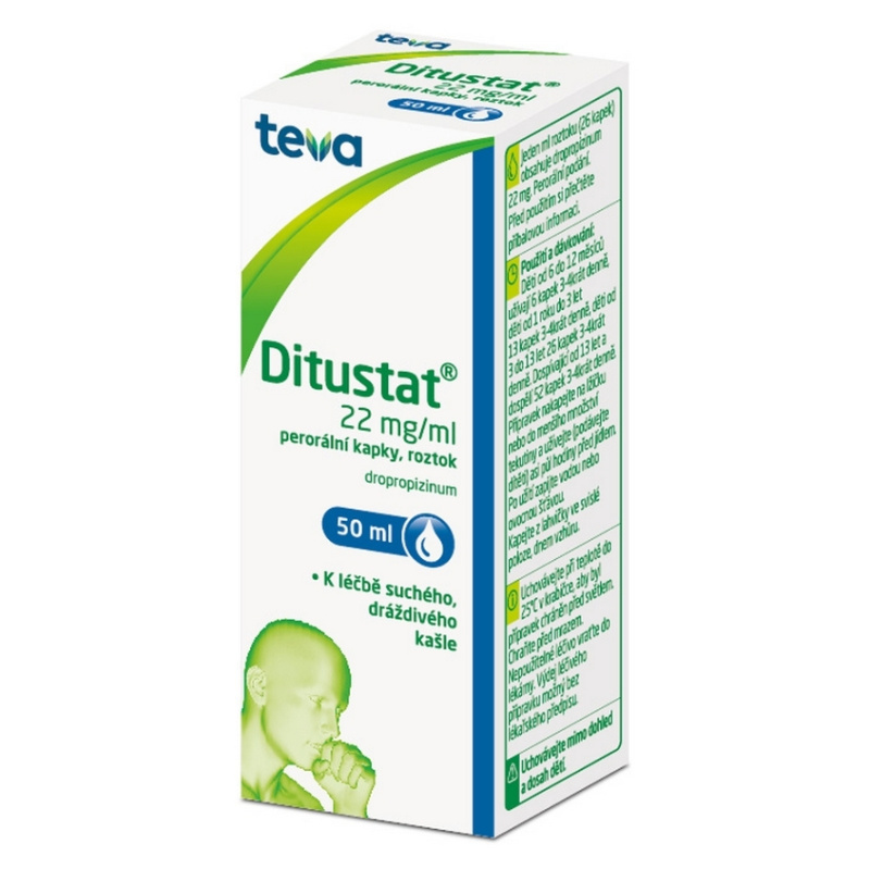 DITUSTAT 22MG/ML Perorální kapky, roztok 1X50ML