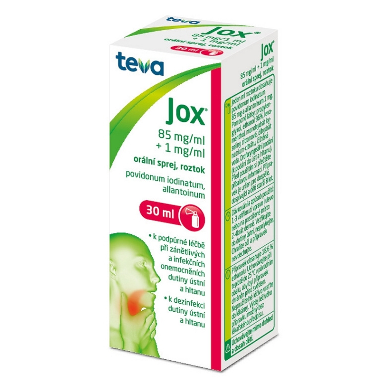 JOX 85MG/ML+1MG/ML Orální sprej, roztok 1X30ML
