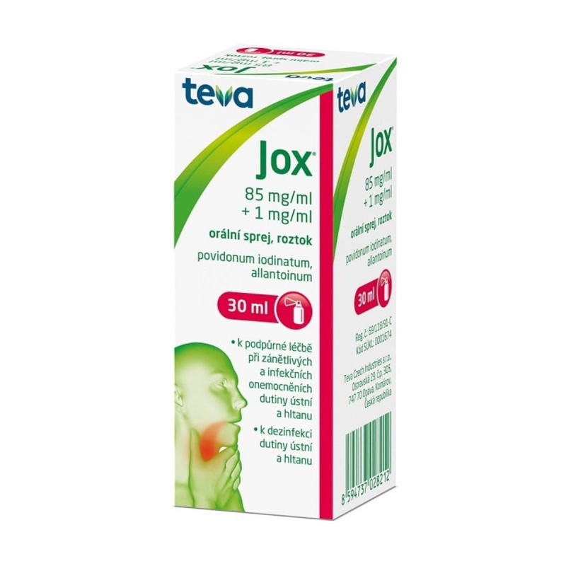 JOX 85MG/ML+1MG/ML Orální sprej, roztok 1X30ML