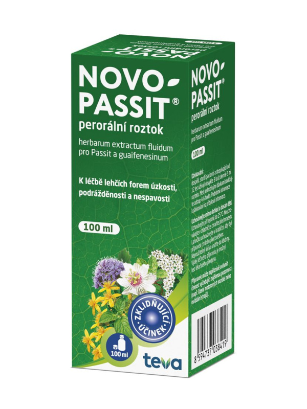NOVO-PASSIT 77,5MG/ML+40MG/ML perorální roztok 1X100ML