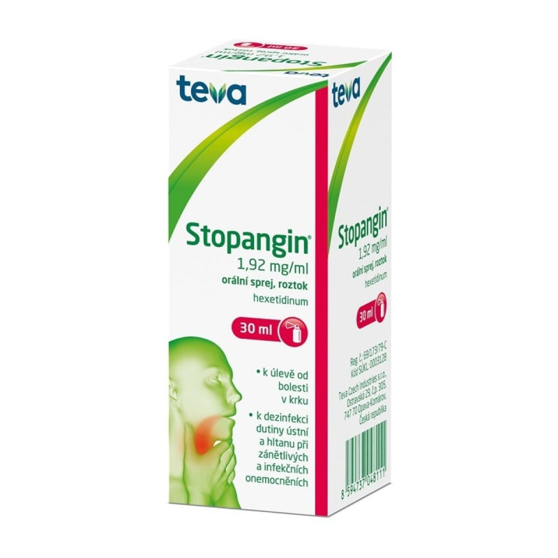 STOPANGIN 1,92MG/ML Orální sprej, roztok 1X30ML