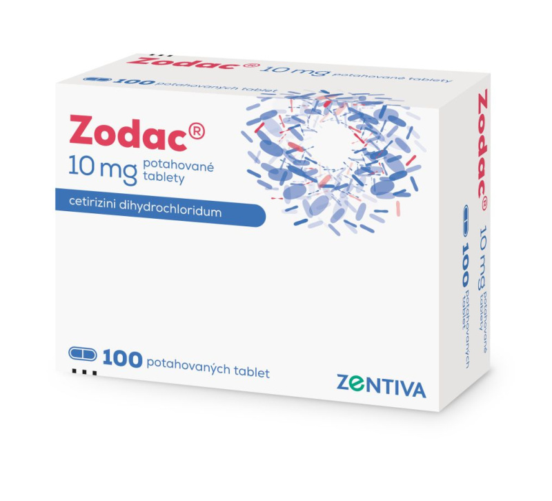 ZODAC 10MG Potahovaná tableta 100