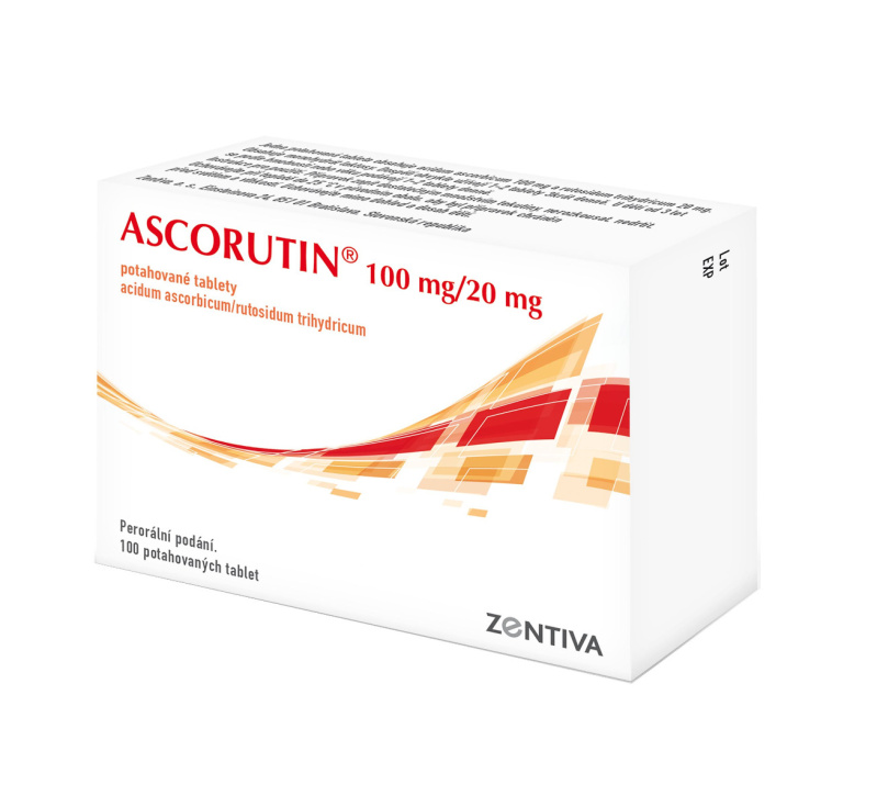 ASCORUTIN 100MG/20MG Potahovaná tableta 100(4X25)