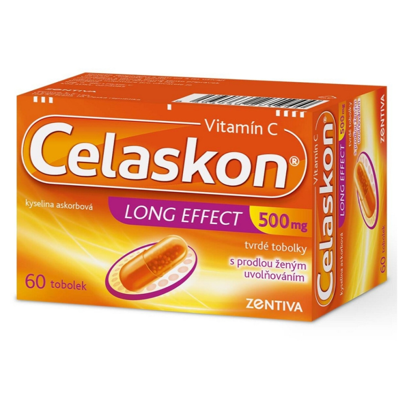 CELASKON LONG EFFECT 500MG Tvrdá tobolka s prodlouženým uvolňováním 60
