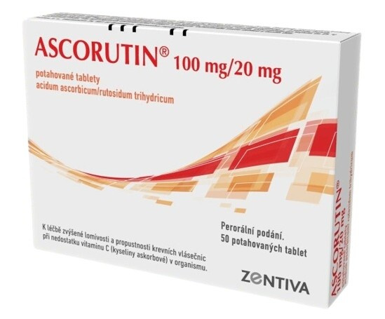 ASCORUTIN 100MG/20MG Potahovaná tableta 50(5X10)