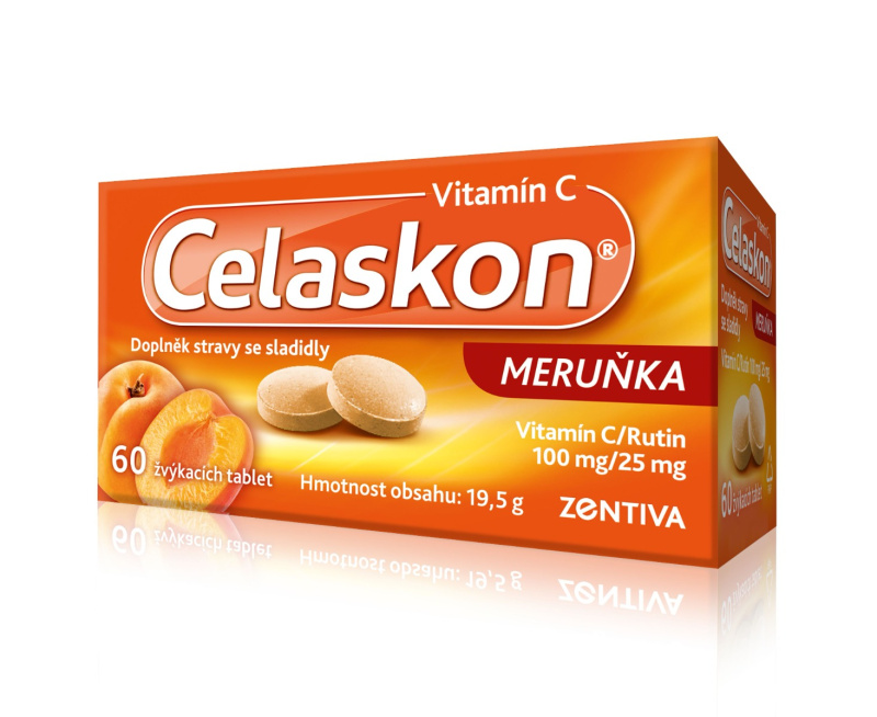 Celaskon meruňka 100mg tbl.60