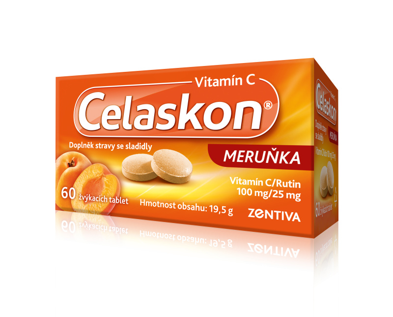 Celaskon meruňka 100mg tbl.60