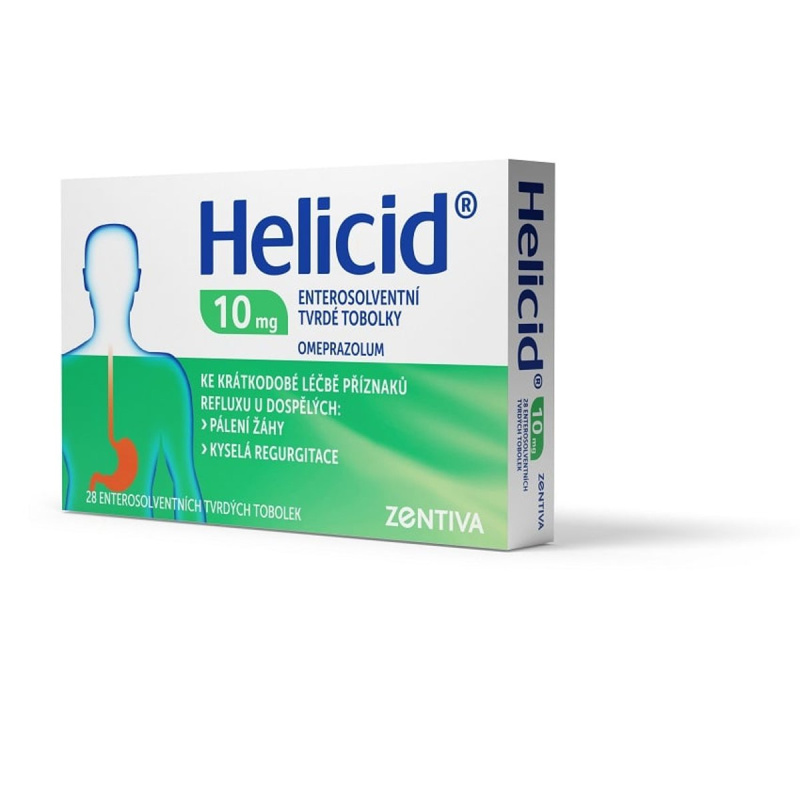 HELICID 10MG Enterosolventní tvrdá tobolka 28