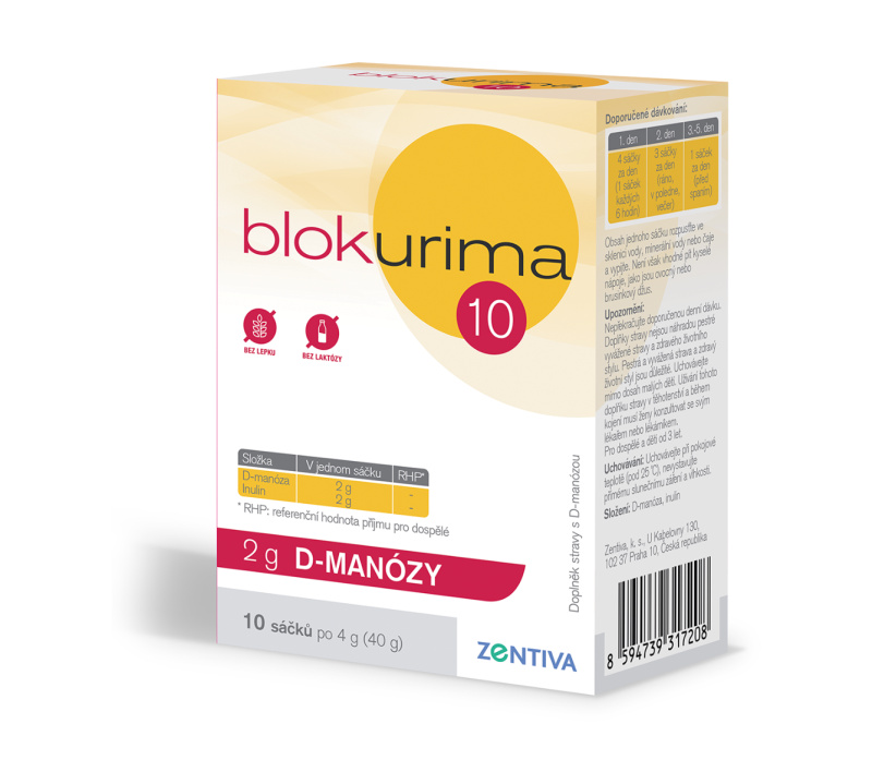 BLOKURIMA 2 g D-manozy sáčky 10 x 4 g
