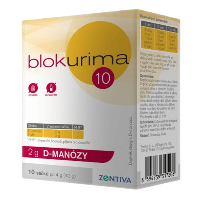 BLOKURIMA 2 g D-manozy sáčky 10 x 4 g