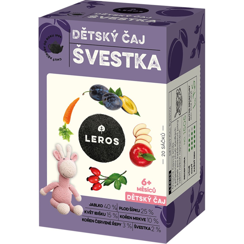 Leros Dětský čaj Švestka
