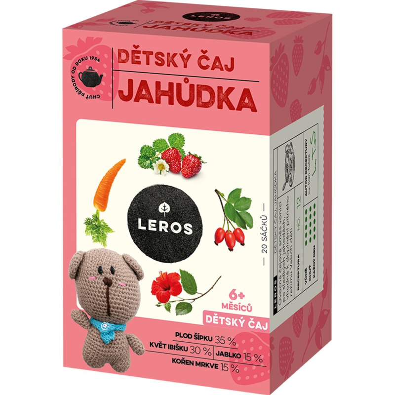 Leros Dětský čaj Jahůdka