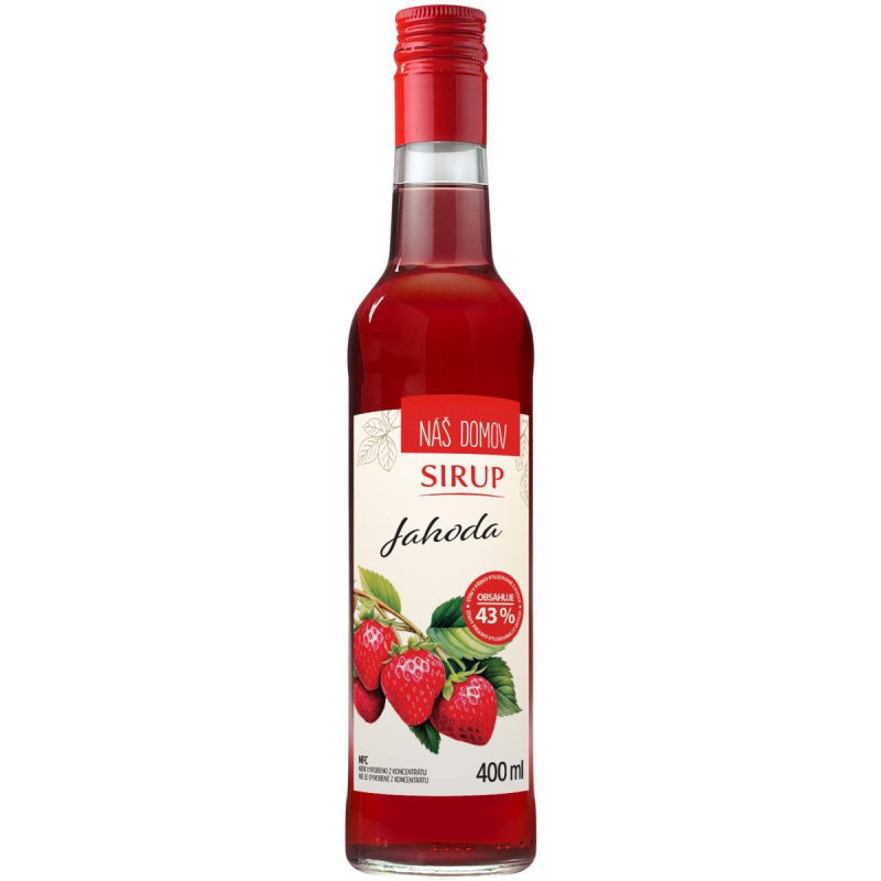 Náš Domov Jahodový sirup