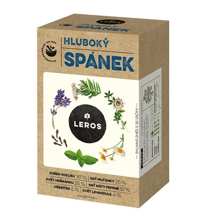 LEROS Hluboký spánek čaj 20 sáčků
