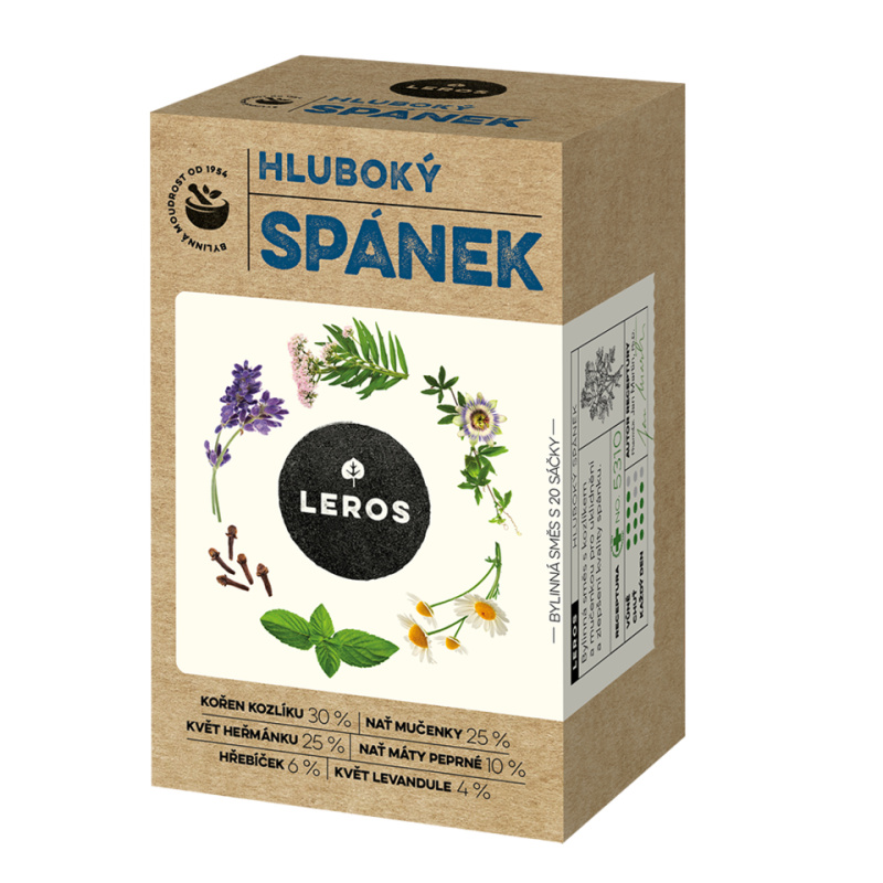 LEROS Hluboký spánek čaj 20 sáčků