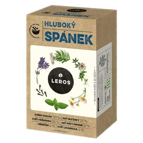 LEROS Hluboký spánek čaj 20 sáčků